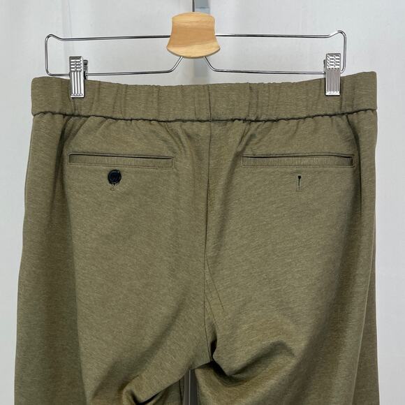 BONOBOS The WFHQ Pants Pull On Pockets Stretch Knit Khaki Green Brown M Regular - Picture 6 of 10